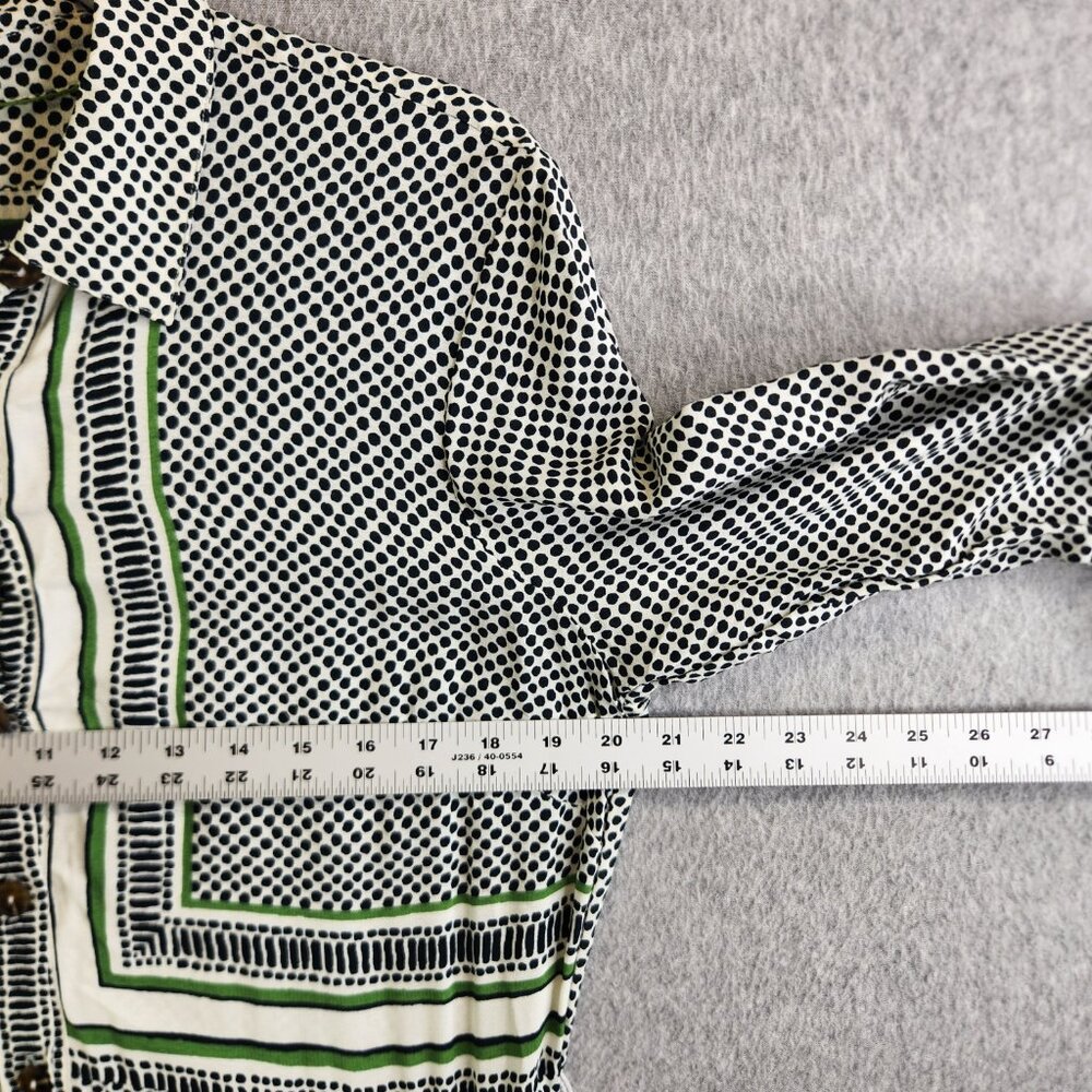 Maeve Anthropologie Dress Womens 12 Polka Dot Constantine Handkerchief Hem - Picture 12 of 16
